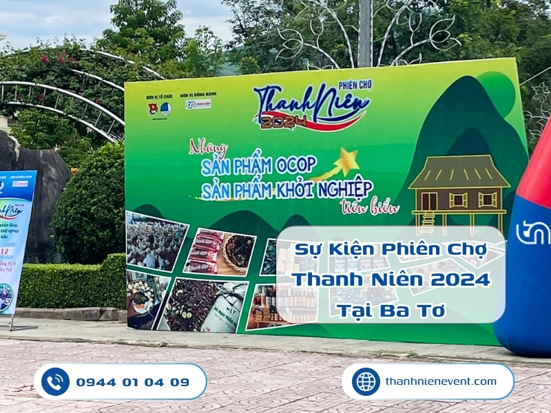 Không gian hội chợ Thanh Niên Ba Tơ sống động giữa đại ngàn