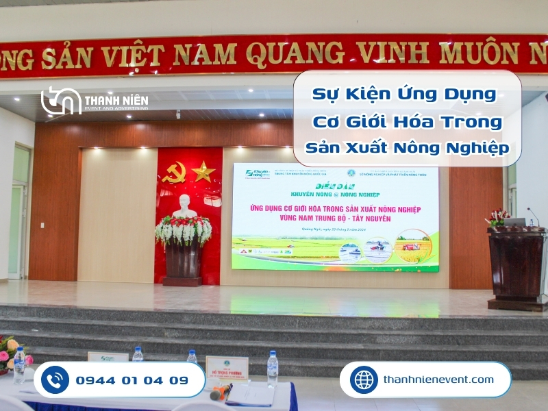 Không gian sự kiện “Ứng dụng cơ giới hóa trong sản xuất nông nghiệp chỉn chu