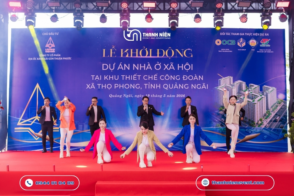 Tổ Chức Trọn Gói Lễ Khởi Động Dự Án Nhà Ở Xã Hội Tại Khu Thiết Chế Công Đoàn Quảng Ngãi le khoi dong du an nha o xa hoi 10