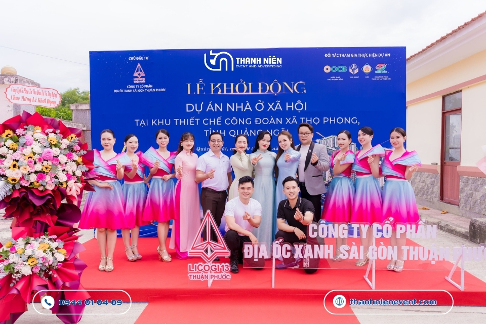 Tổ Chức Trọn Gói Lễ Khởi Động Dự Án Nhà Ở Xã Hội Tại Khu Thiết Chế Công Đoàn Quảng Ngãi le khoi dong du an nha o xa hoi 11