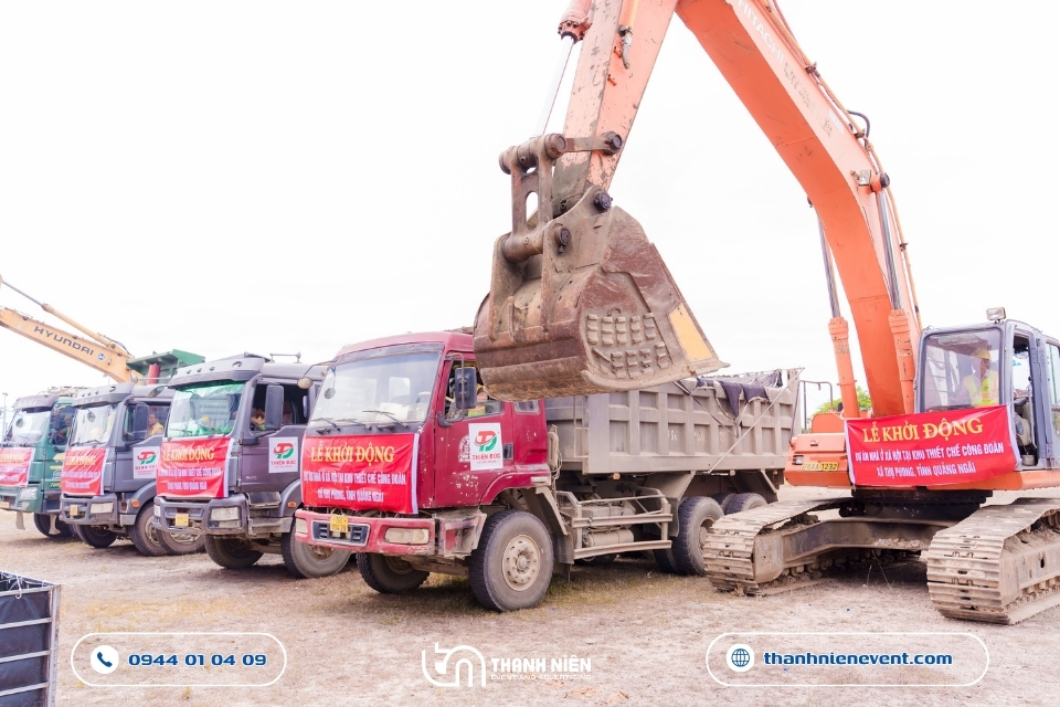 Tổ Chức Trọn Gói Lễ Khởi Động Dự Án Nhà Ở Xã Hội Tại Khu Thiết Chế Công Đoàn Quảng Ngãi le khoi dong du an nha o xa hoi 13