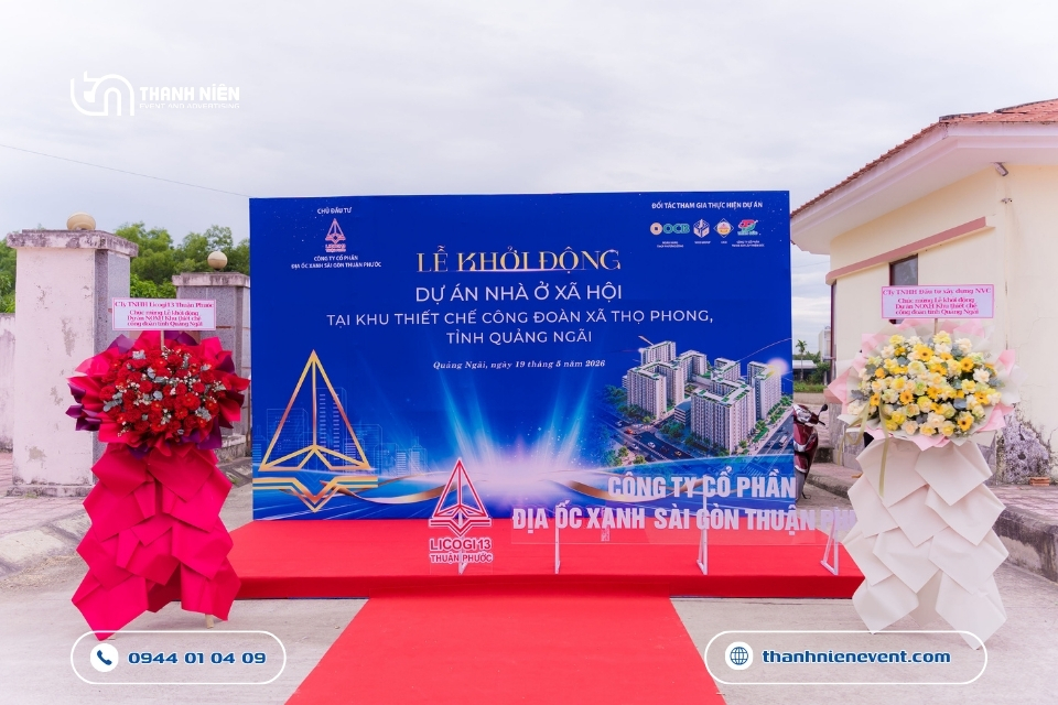 Tổ Chức Trọn Gói Lễ Khởi Động Dự Án Nhà Ở Xã Hội Tại Khu Thiết Chế Công Đoàn Quảng Ngãi le khoi dong du an nha o xa hoi 2