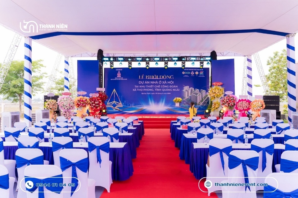 Tổ Chức Trọn Gói Lễ Khởi Động Dự Án Nhà Ở Xã Hội Tại Khu Thiết Chế Công Đoàn Quảng Ngãi le khoi dong du an nha o xa hoi 5