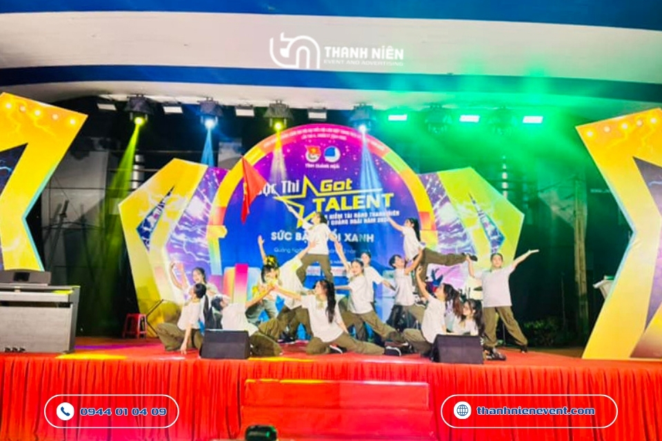 DỰ ÁN: Bùng Nổ Sân Khấu Cuộc Thi “Got Talent” Đầy Sắc Màu Không gian cuộc thi tài năng Got Talen đẳng cấp và sống động