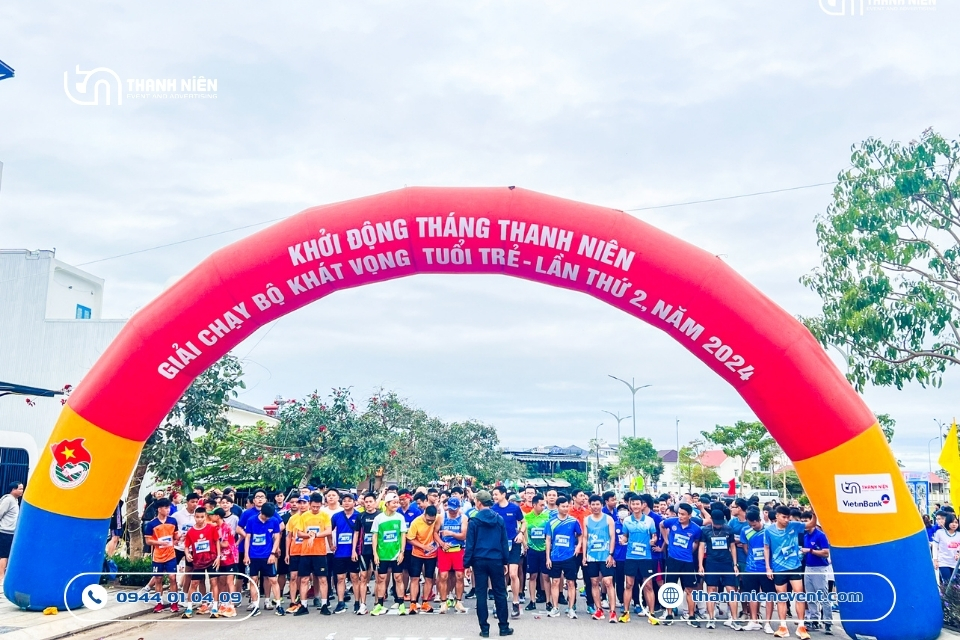 DỰ ÁN: Khơi Dậy Sức Trẻ Cùng Sự Kiện Giải Chạy Bộ “Khát Vọng Tuổi Trẻ” Chương trình được vận hành nhịp nhàng, đảm bảo an toàn và khí thế