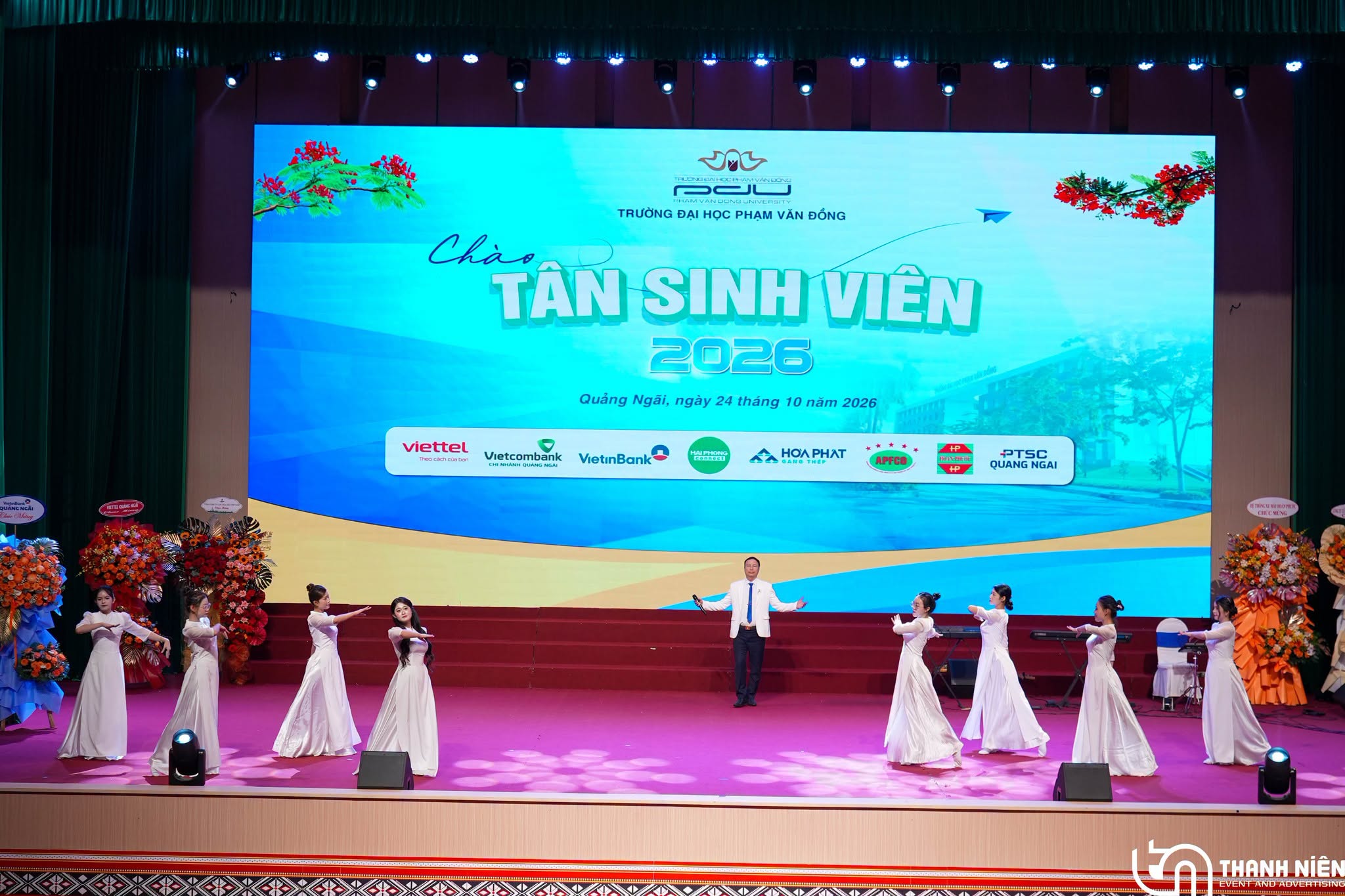 Tổ chức sự kiện chào tân sinh viên 2026 ĐH Phạm Văn Đồng Dàn Âm thanh Biểu diễn, Ánh sáng Sân khấu & Kỹ thuật Hiện trường