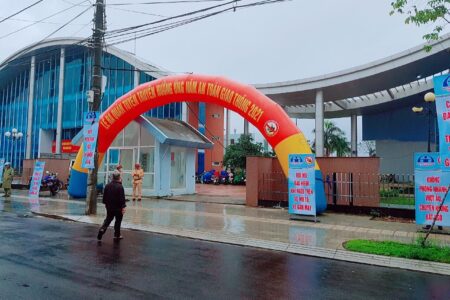 thiết kế cổng chào tại quảng ngãi